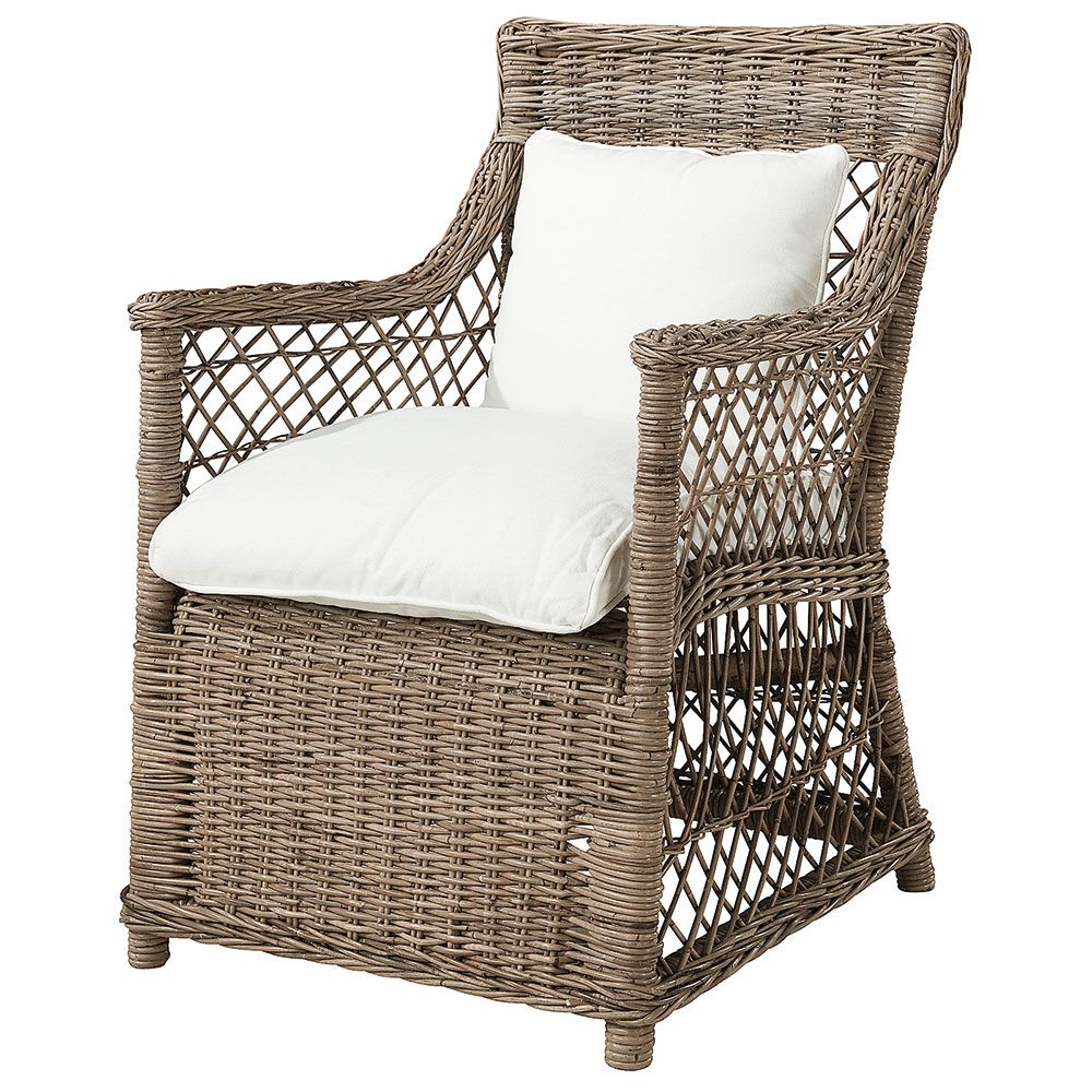 Spain Kubu Grey Rattan Stol ekskl. hynde