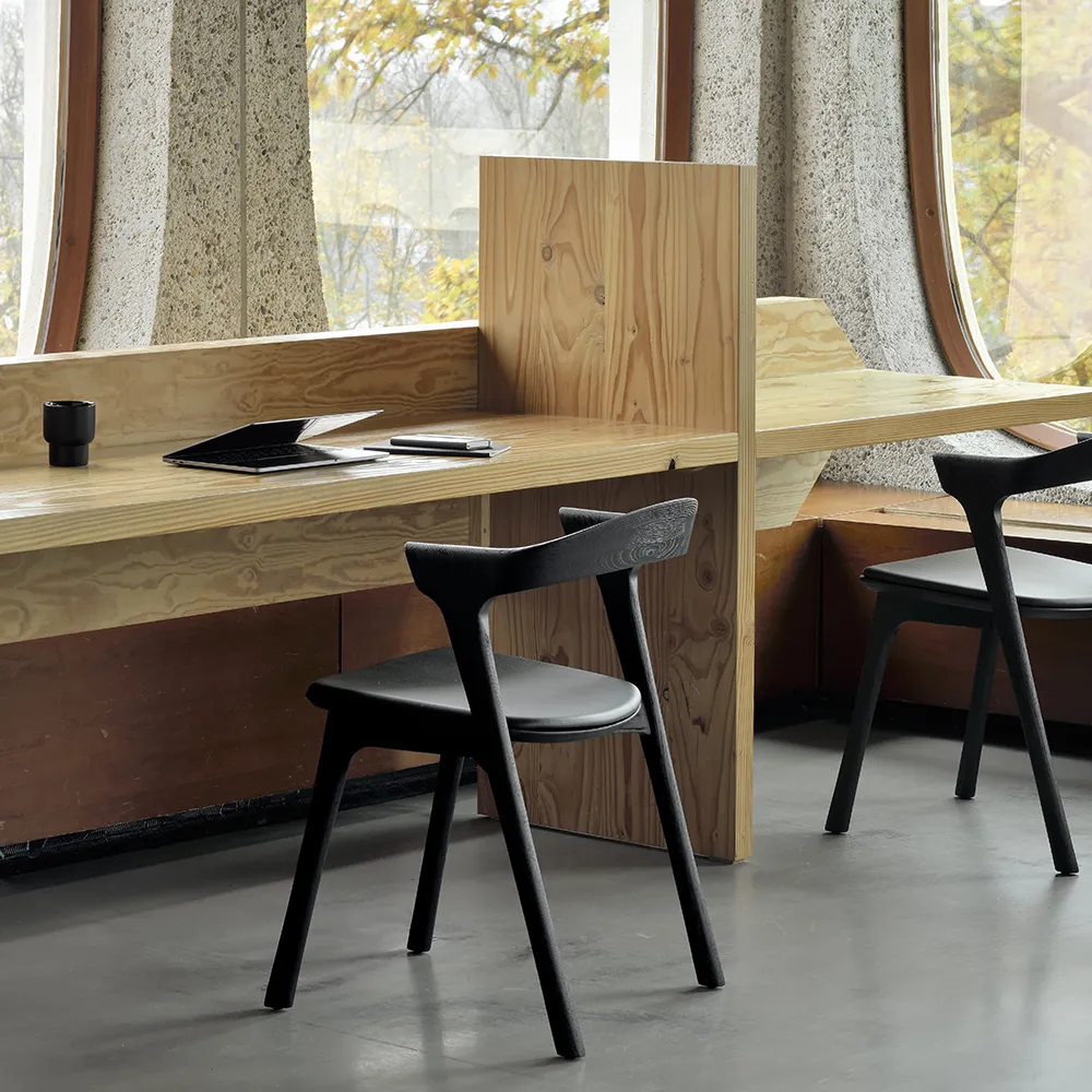 Bok Spisebordsstol sort eg/black leather