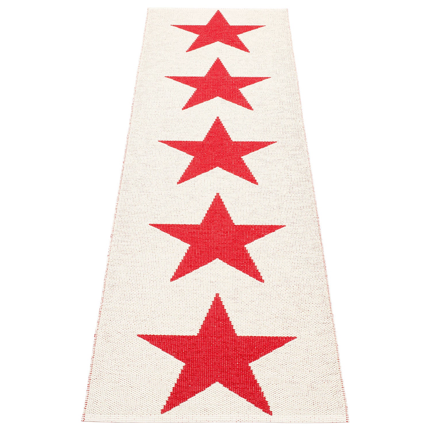 Viggo tæppe 70x250 cm one red / vanilla 