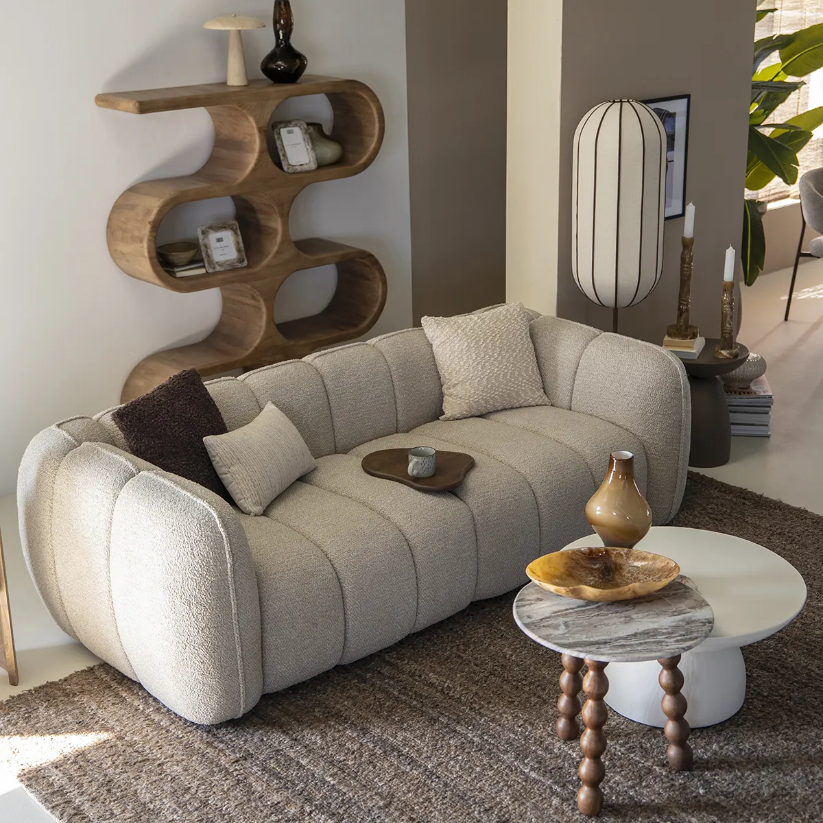Sofa Cubetto (2,5-personers) Taupe
