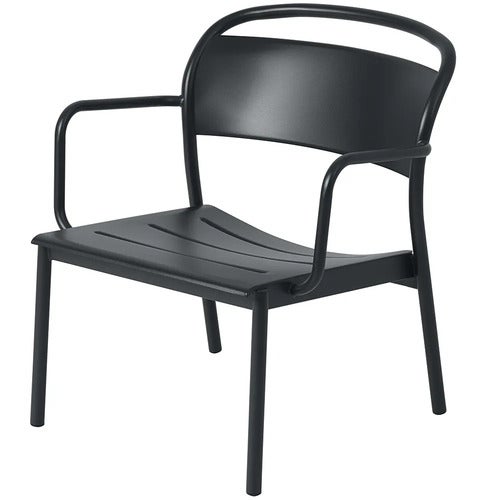 Linear Steel Lænestol Anthracite Black 