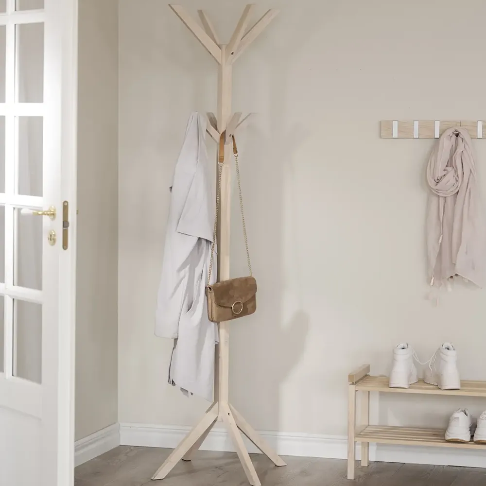 Konfetti tøjbøjle hvid pigmenteret eg