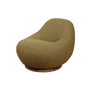 Gem loungestol m/teak dreje Turmeric yellow, Rise