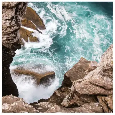 Vægdekoration Raw Nature Portugal 100x100 cm Artwood