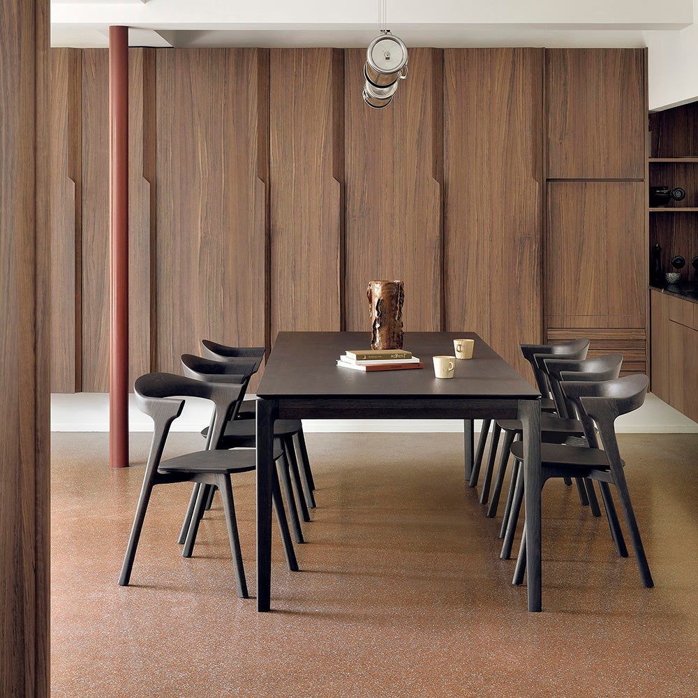 Bok Spisebord 80x140 cm Brunlakeret eg