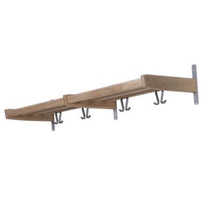 Meja hattehylde 115 cm Hvidolieret eg
