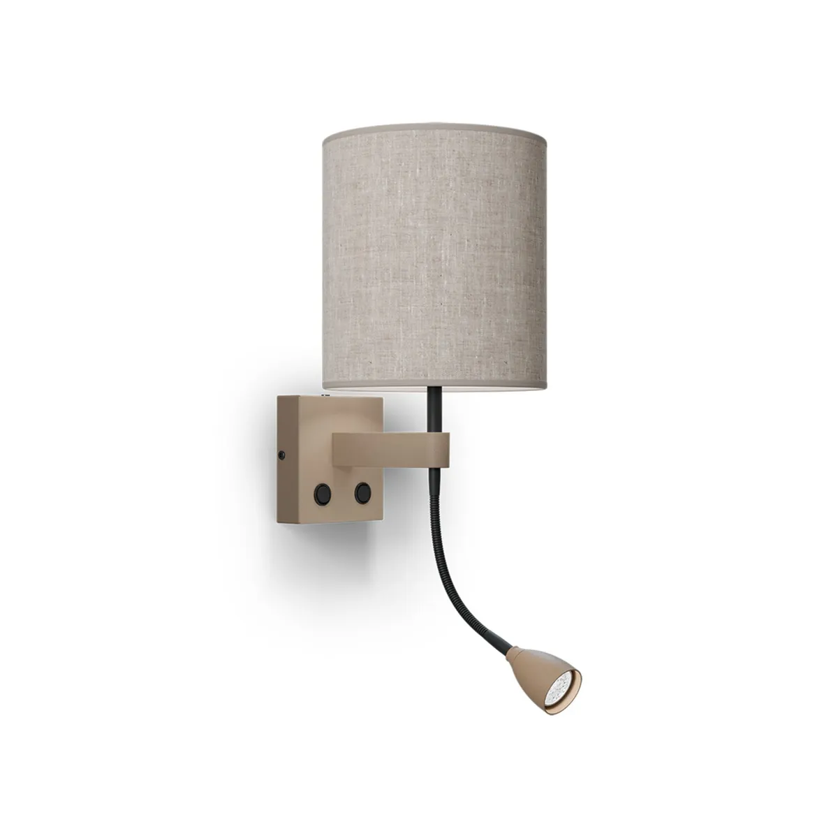 Belid, Dual væglampe E27+MR11 metal sandstruktur/sort