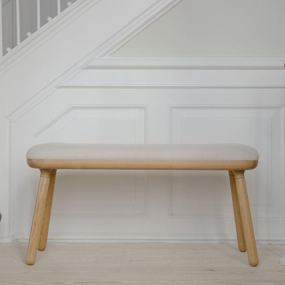 Paff Høj bænk Eg/White Sands