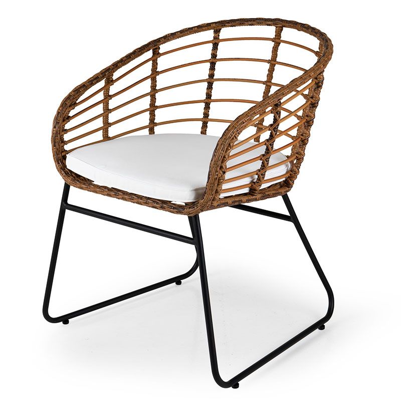 Brafab, Covelo Spisebordsstol Natur/Hvid Brafab