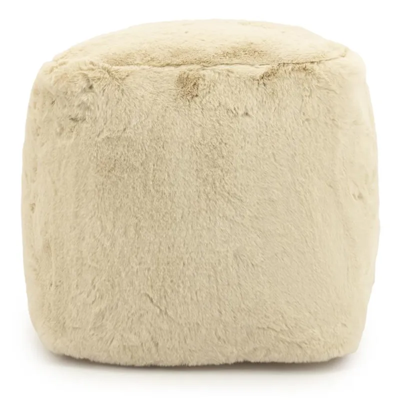 By-Boo, Pouf Mosa - beige 45x45x45 cm