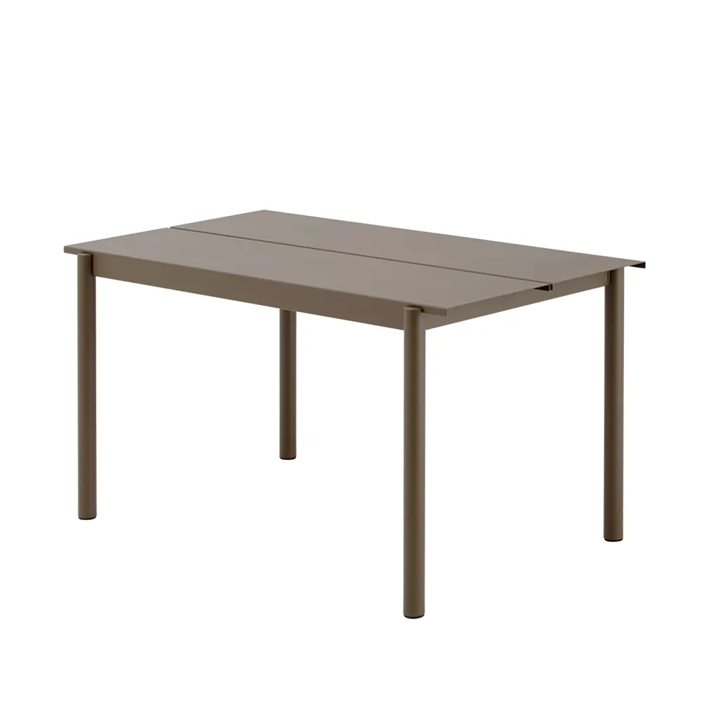 Muuto, Linear Steel Spisebord 140X75 cm Taupe