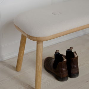 Paff Høj bænk Eg/White Sands