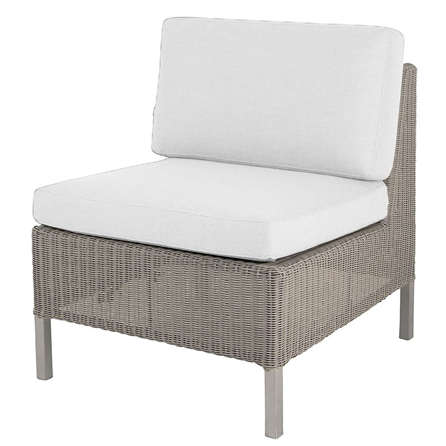 Connect midterste modul Høj syntetisk rattan Taupe