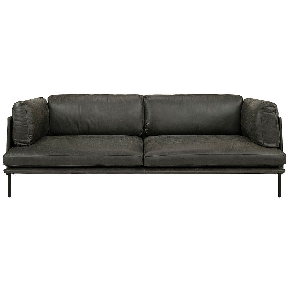 Brioche 3-pers. Sofa Washed Ebony Artwood