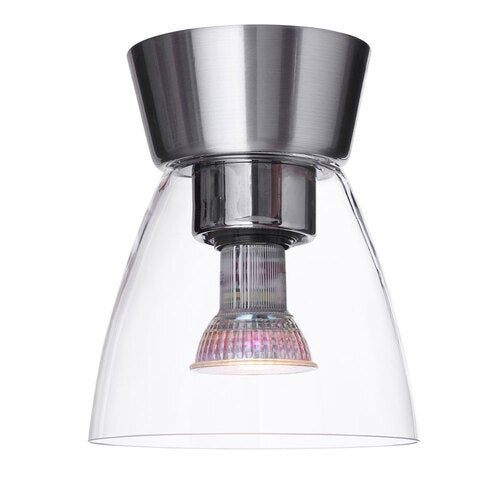 Bizzo loftslampe D165 aluminium/klart glas inklusive lyskilder