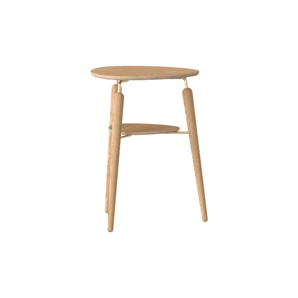 My Spot Sidebord - Eg/Messing - H: 59 cm - Umage