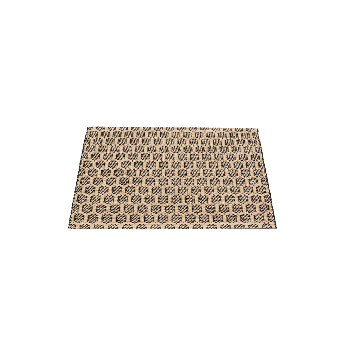 Vendbar Plastmåtte MIMI Black/Beige 70x50 cm