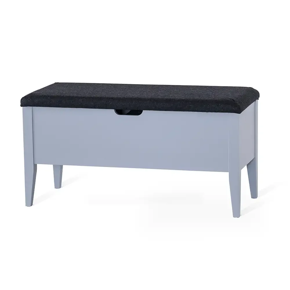 Torkelson, Klinte Benk 90 cm grå med ullstoff