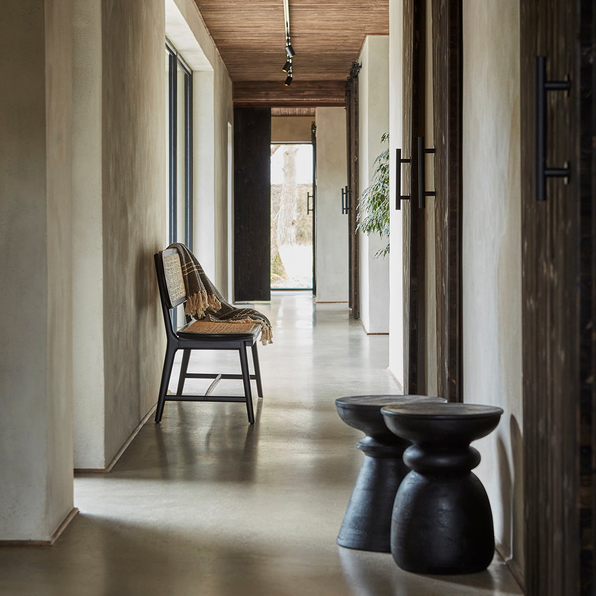  PORTLAND skammel, sort