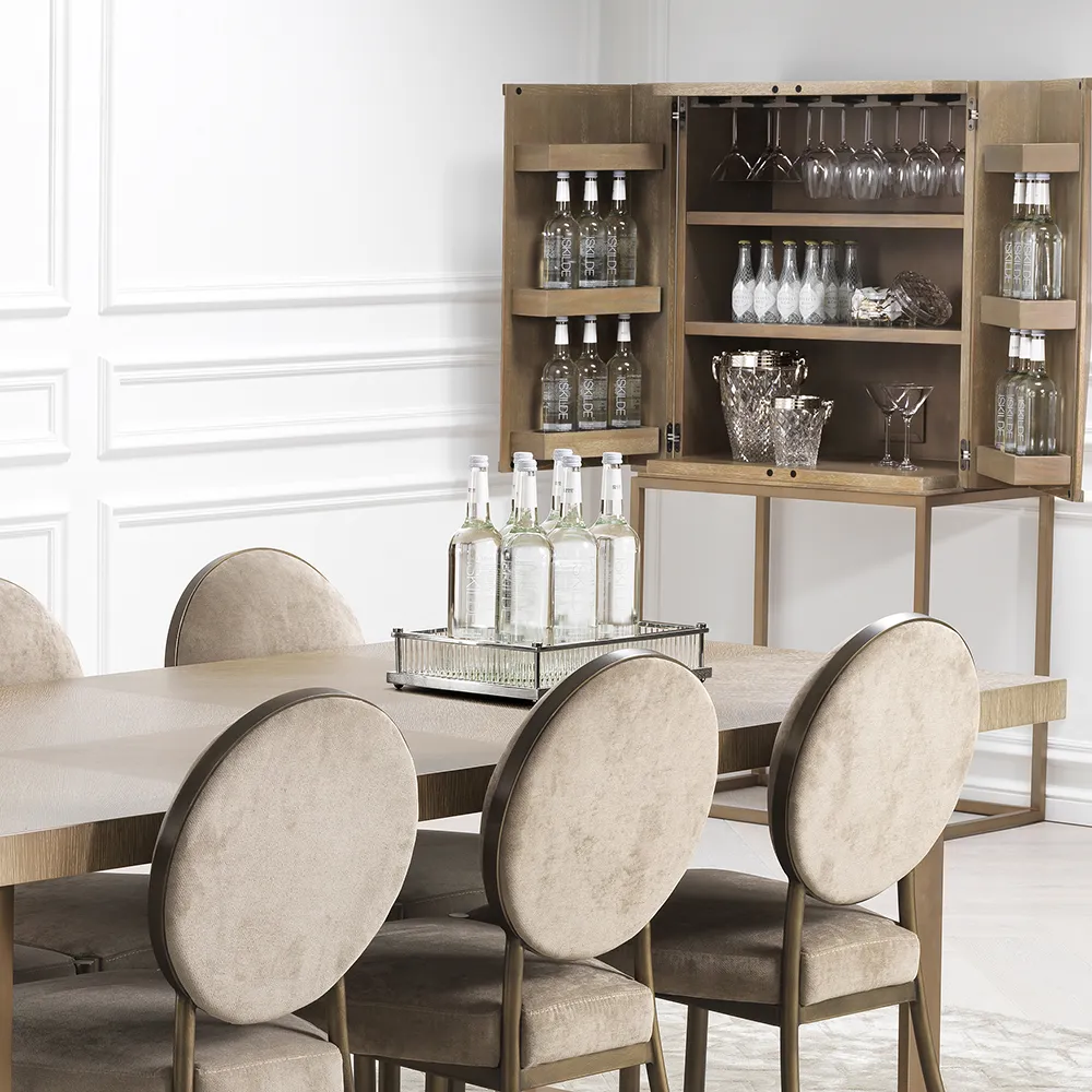 Cora Bakke Rektangulær Nickel Finish