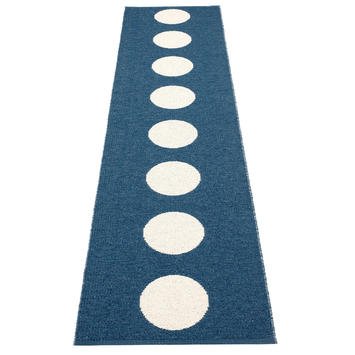 Pappelina, Vera tæppe 70x300 cm ocean blue / vanilla