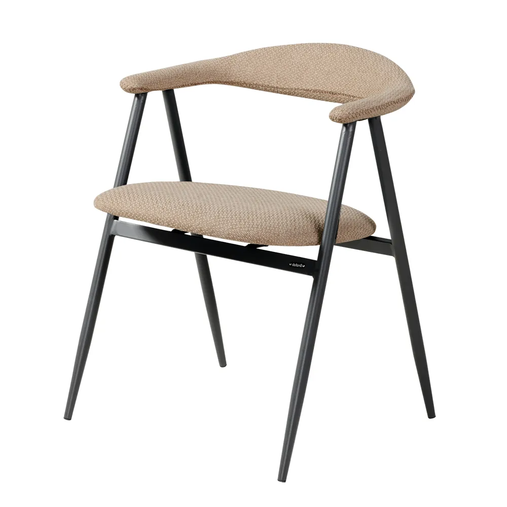 Boi stabelstol antracit beige sæde - Havestole - Brafab - Enggården Havemøbler