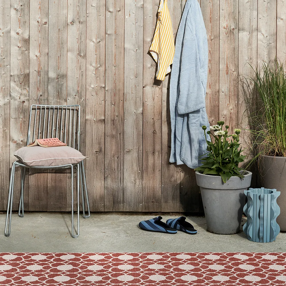 Anya tæppe Brick/Pearl Pink 70 x 100 cm