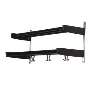 Meja Hattehylde 90 cm 2 hylder Sortbejdset eg