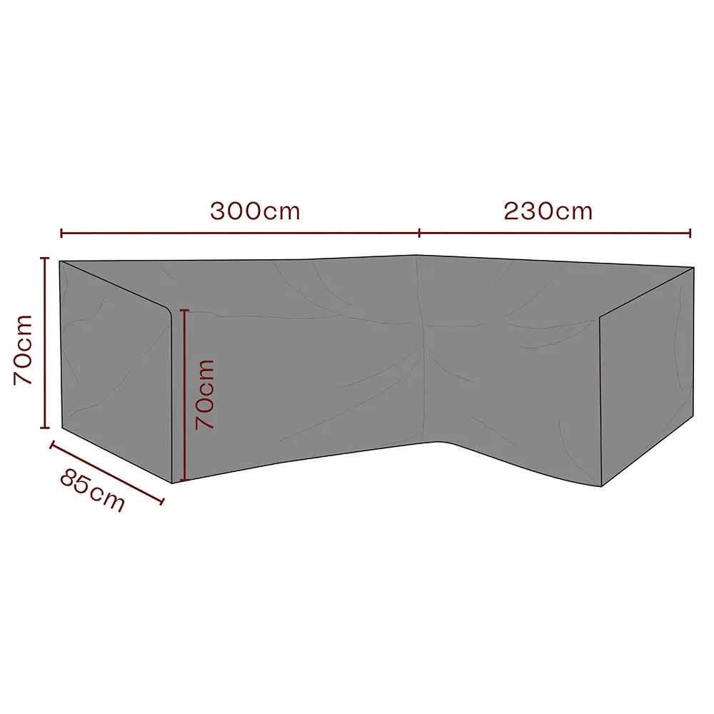 Møbelbetræk hjørnesofa 230/300x70x85 cm Premium