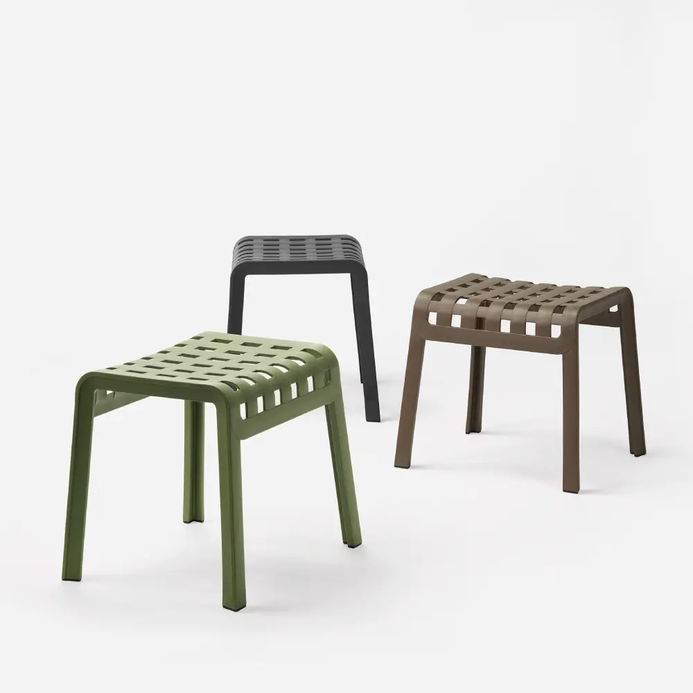 Fodskammel Poggio Hvid