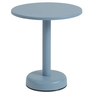 Linear Steel Sofabord Ø42 cm Pale Blue 