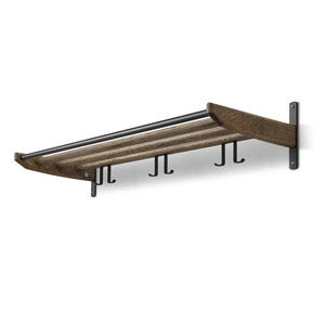 Cora hattehylde 90 cm røget eg