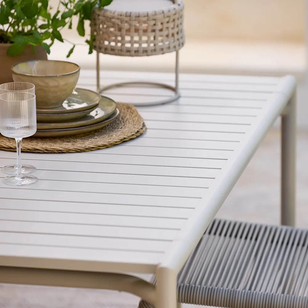 Bliss sofabord/bænk Desert red, aluminium