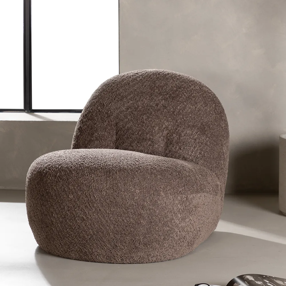 Omaha Lænestol Brun Boucle