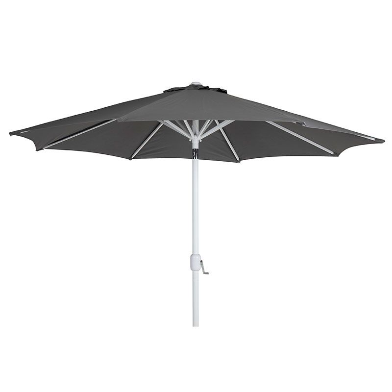 Cambre parasol 250 cm hvid/grå