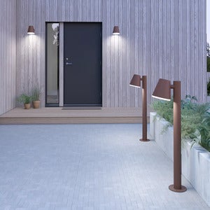  Mist udendørs pullerter Ruststruktur E27