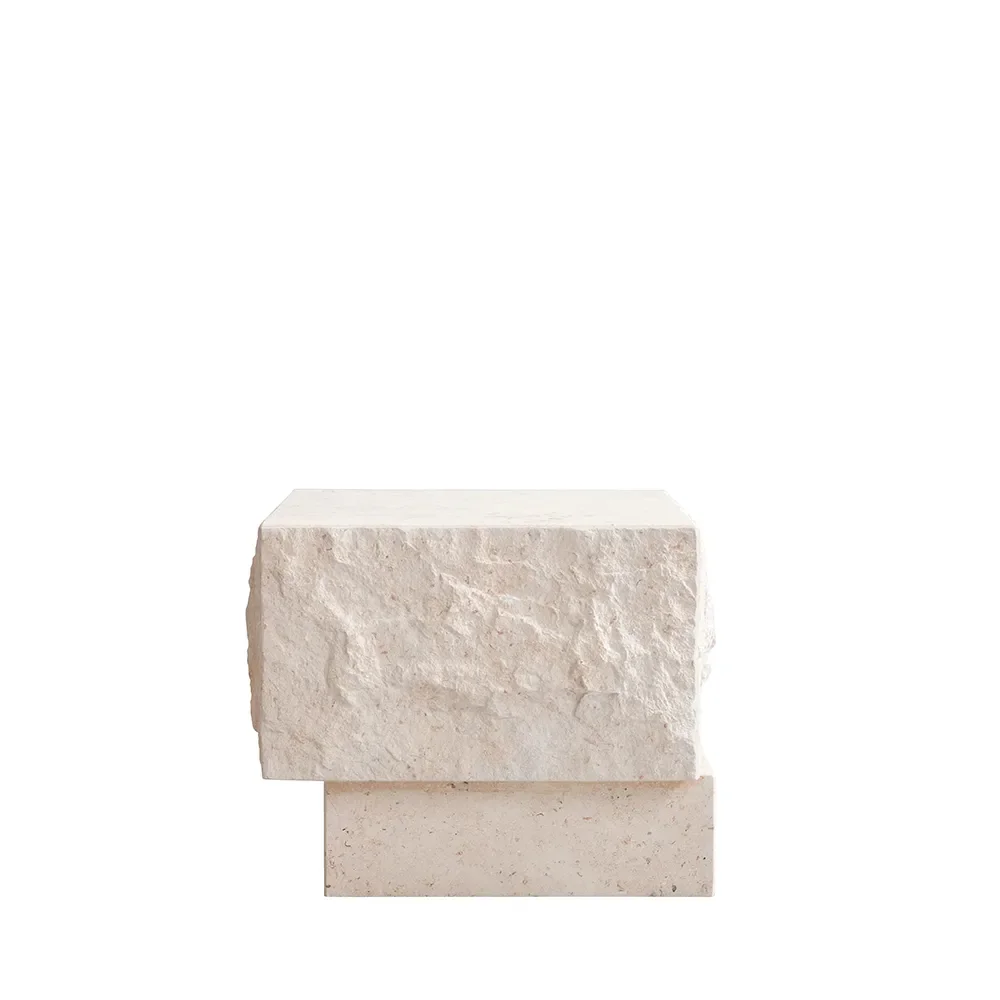 Temple lavt sofabord – Limestone