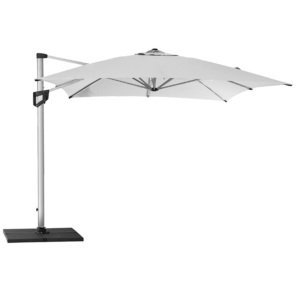 Hyde Luxe 300x400 cm Dusty White Frithængende parasol