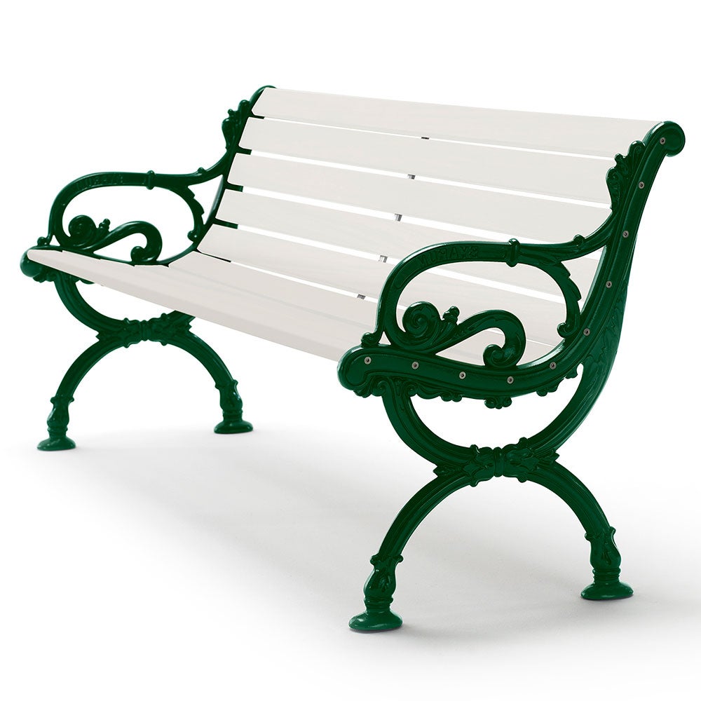 Byarums Bruk, Byarum sofa 125 cm  stativ: grøn / træ: hvidlakeret fyr