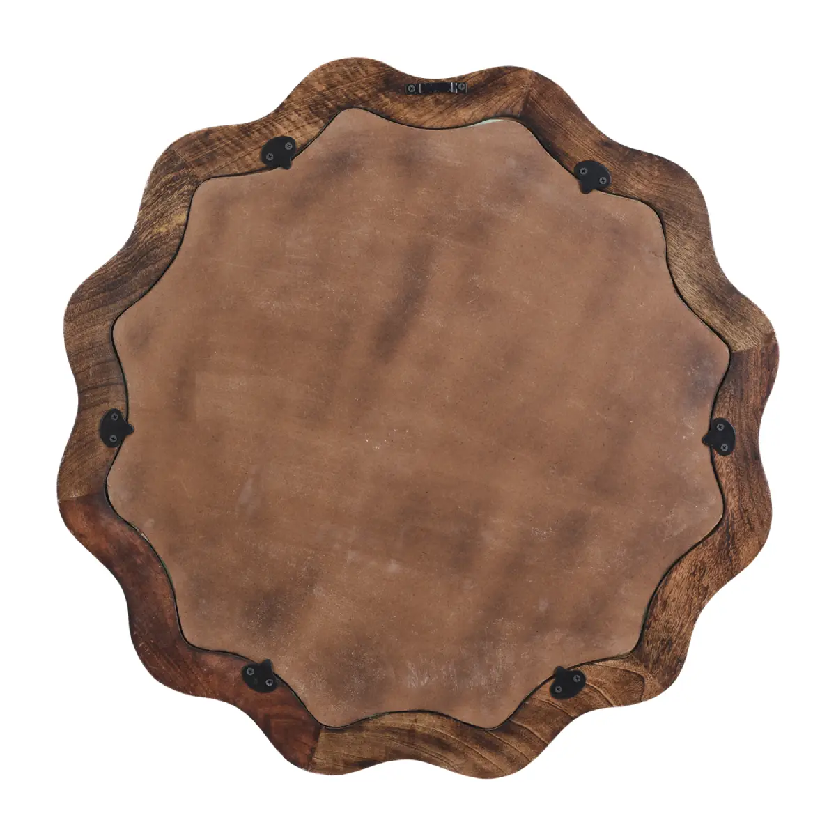 CARVE-spejl, natur, Ø76 cm