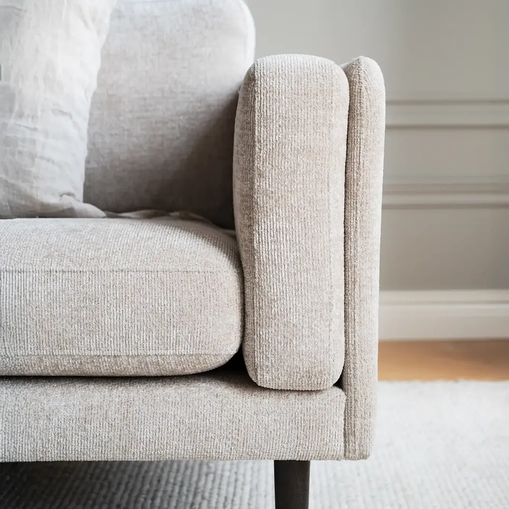 Braden 3-personers sofa brun eg/lys beige