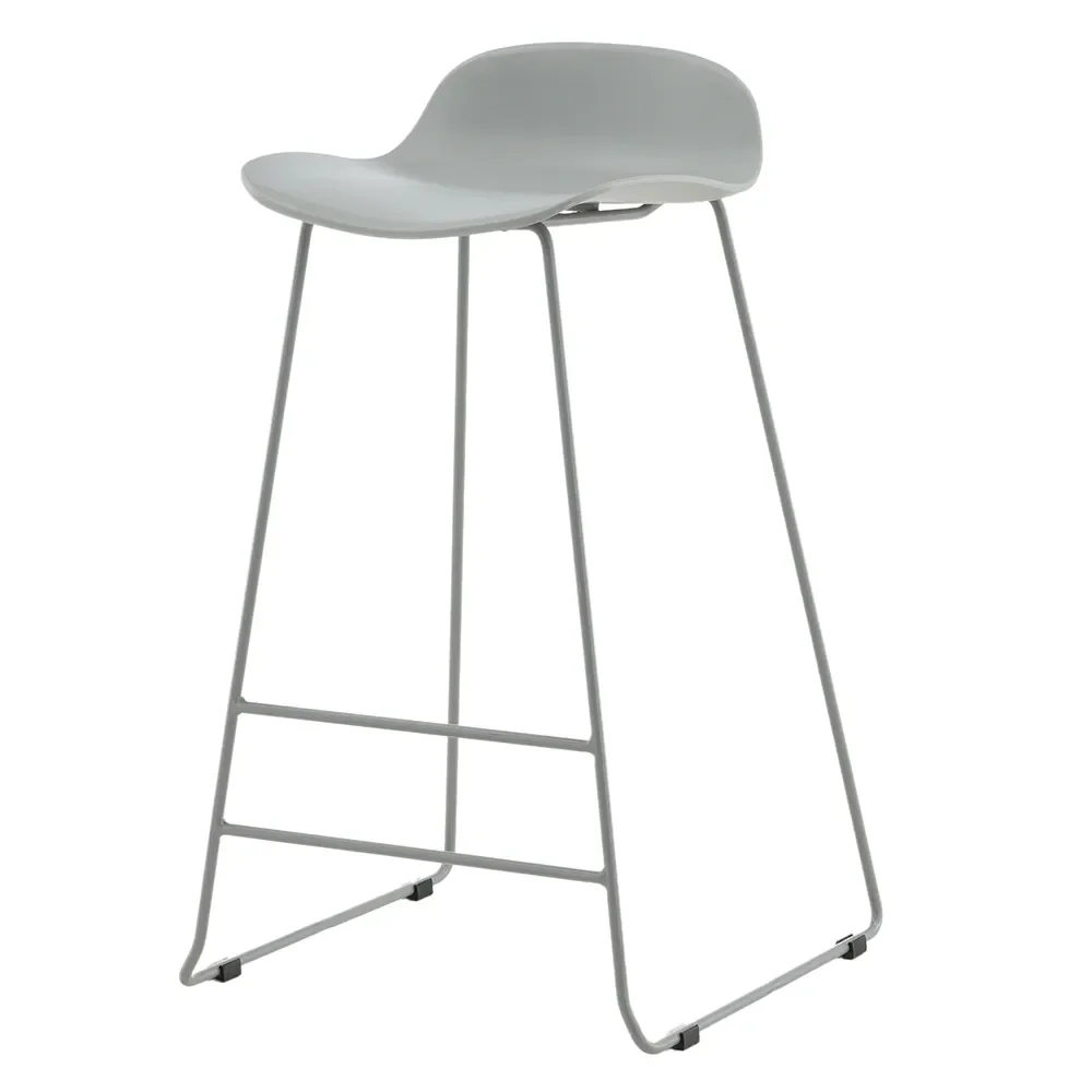 Wave barstol grå 2-pak