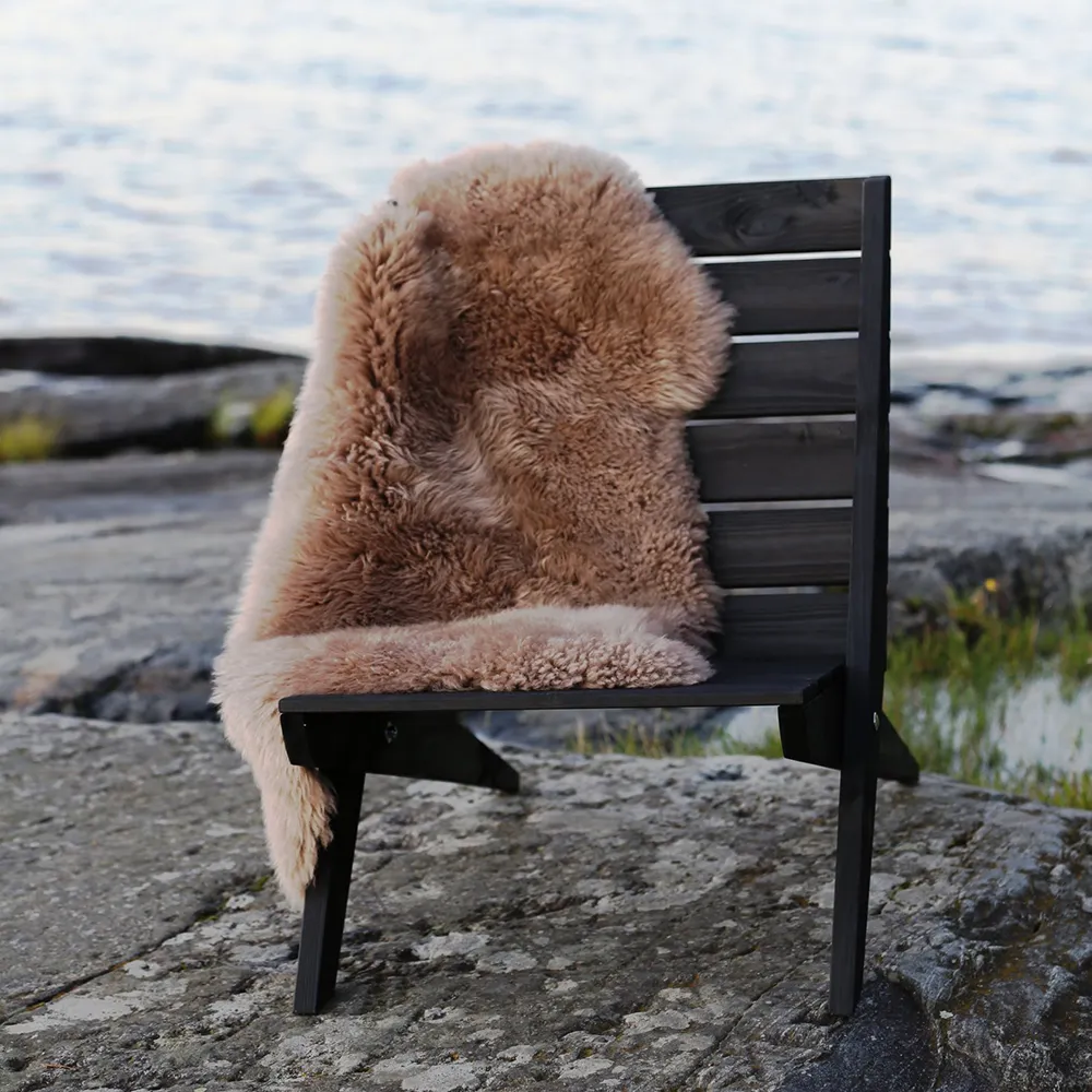 Granny stol Fyrretræ sortolieret