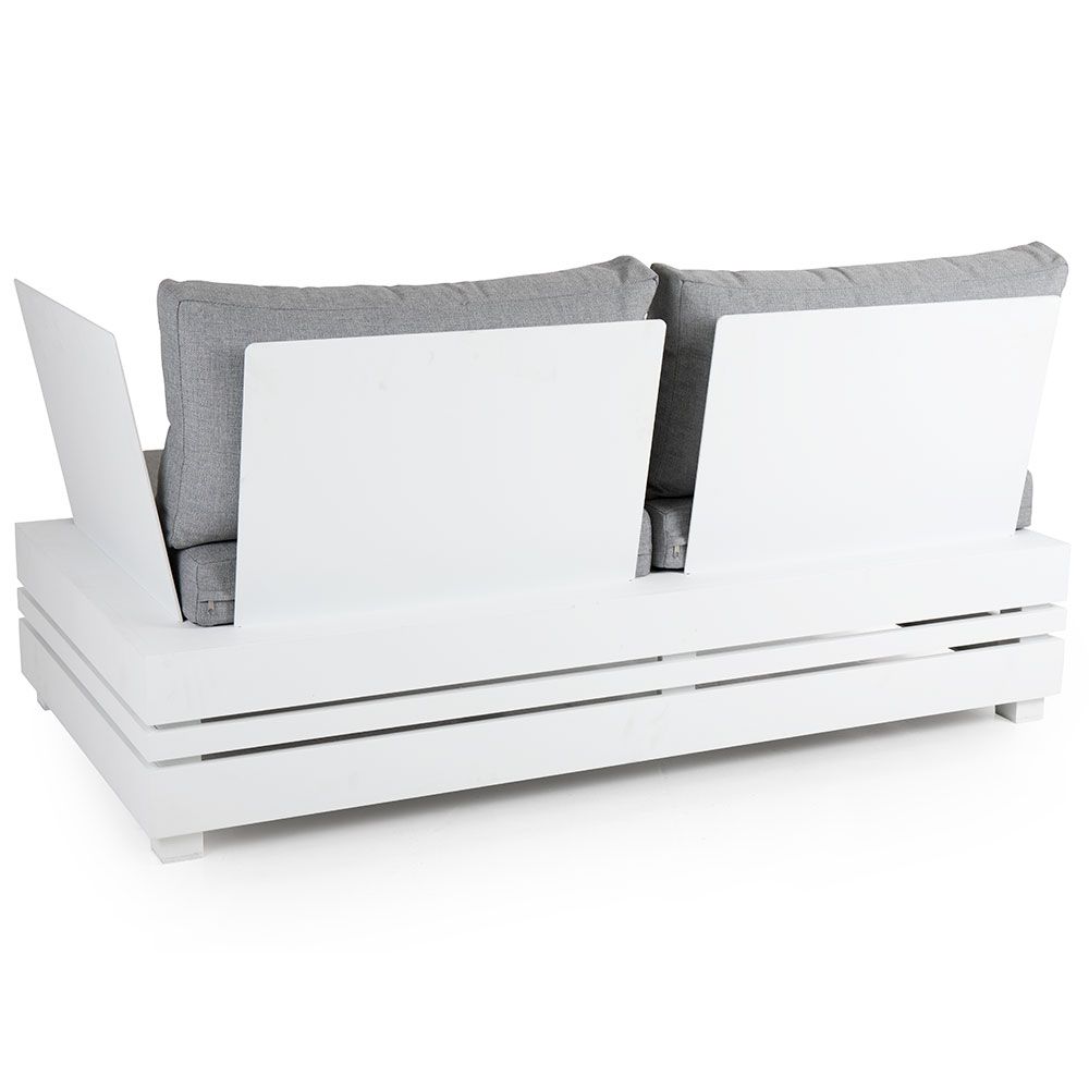 Ambon Endesektion Hvid/Pearl Grey