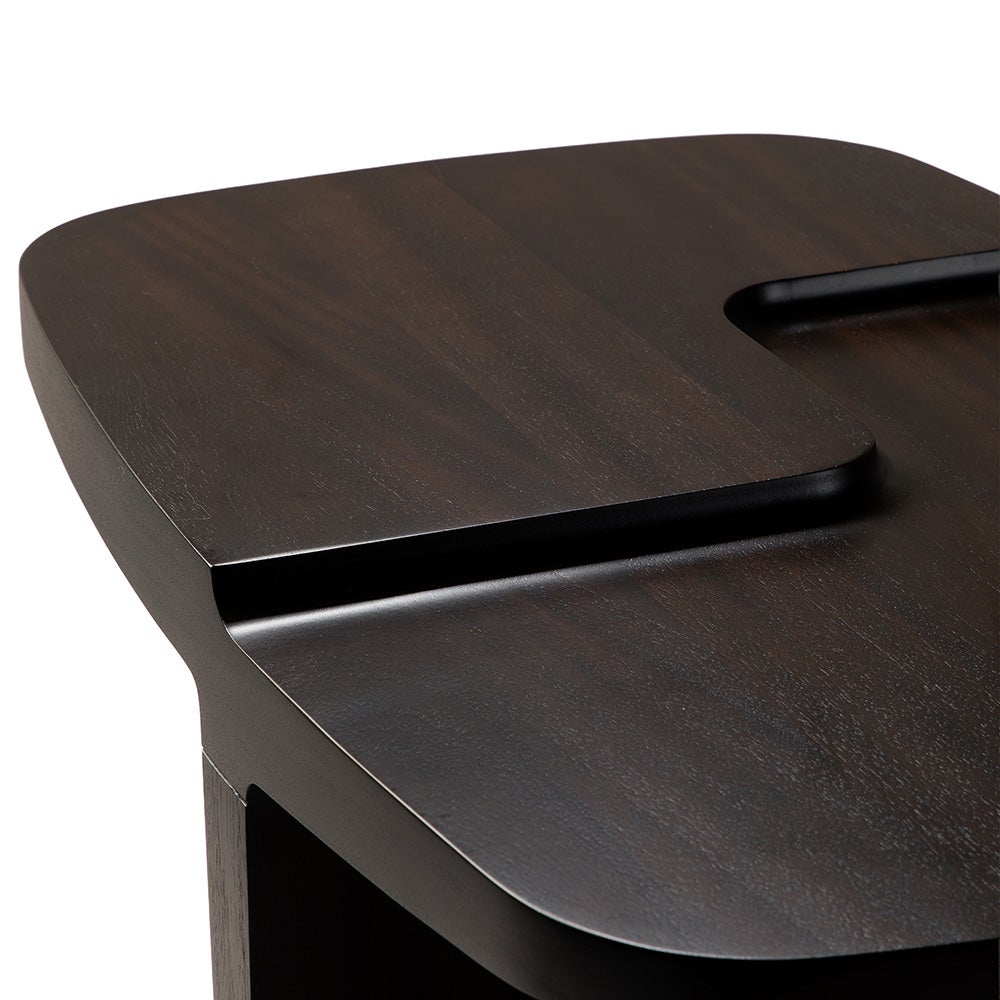 Brutalist Sidebord mahogni