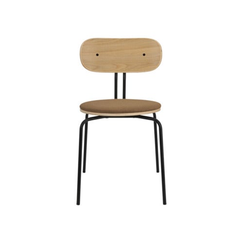 Curious Spisestol Eg/Sort Metal Caramel
