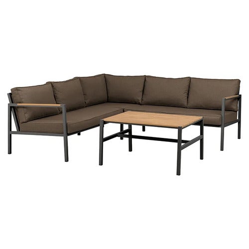 Cap hjørnesofa Lille Anthracite / Brown 