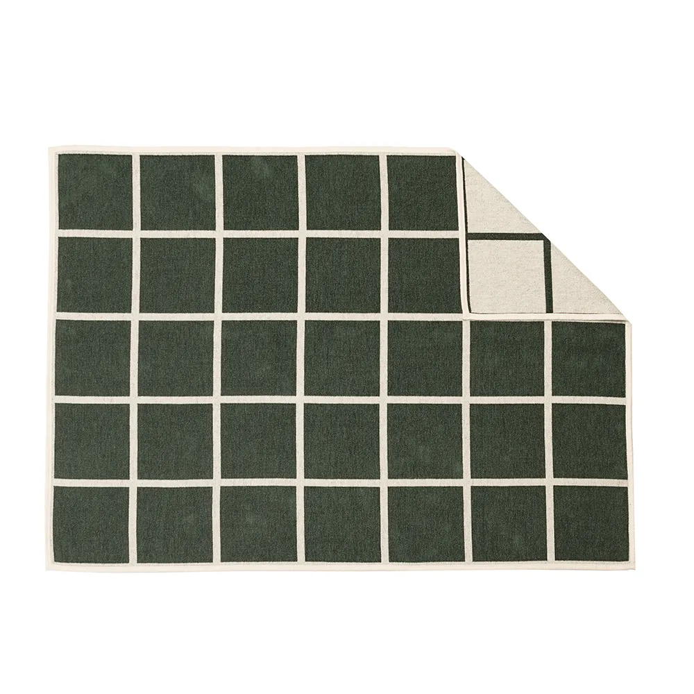 Pappelina, Vævet plaid i lammeuld Criss Leaf