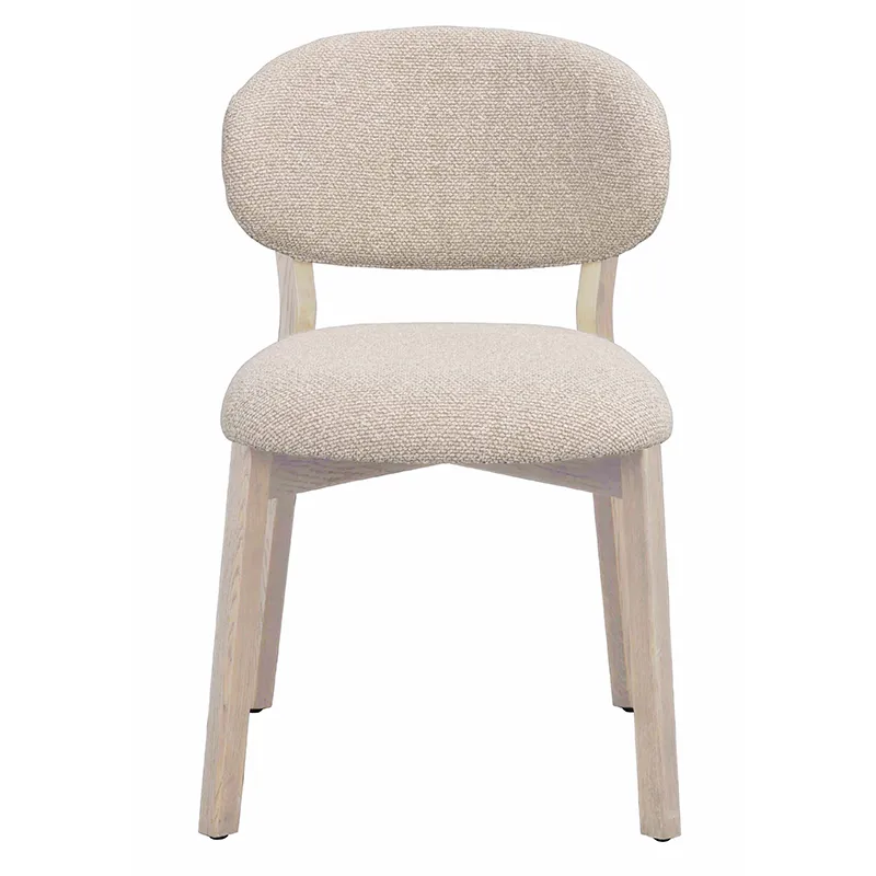 Rowico Home, Patterson stol beige stof / hvid pigmenteret eg