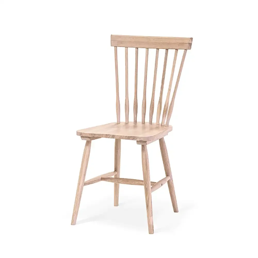 Birka spisestol i hvidolieret eg 2-pakke